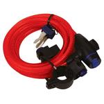 Lyno užraktas Oxford Cable Lock 12mm x 1800mm Red