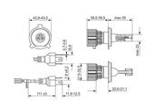 Bosch LED lemputės H4 12V/24W/P43t