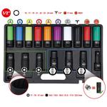 Ratų galvučių komplektas 17 dalių 1/2